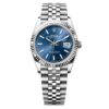 Rolex Datejust Silver Blue Dial Metal Watch
