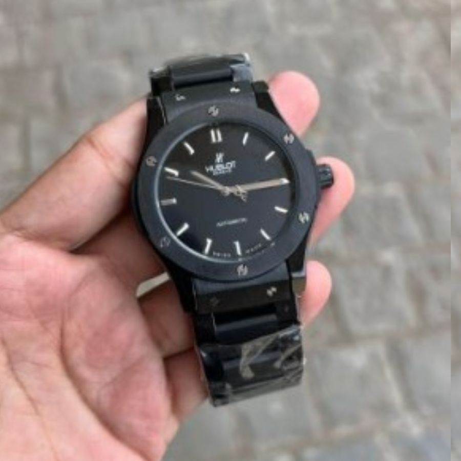Hublot Automatic Japanese Machine watch (Black with Black Dial)