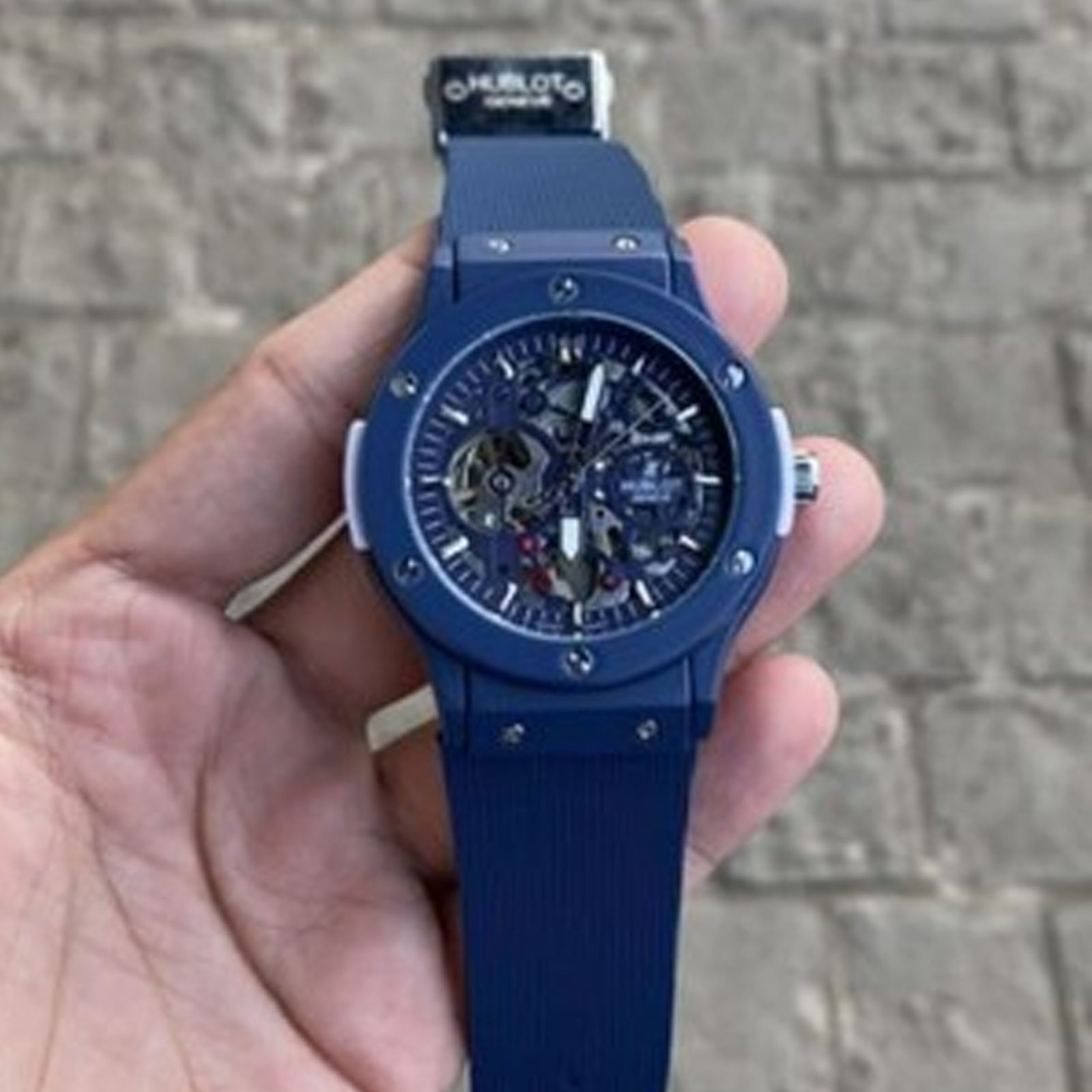 Hublot Skeleton Royal Blue.