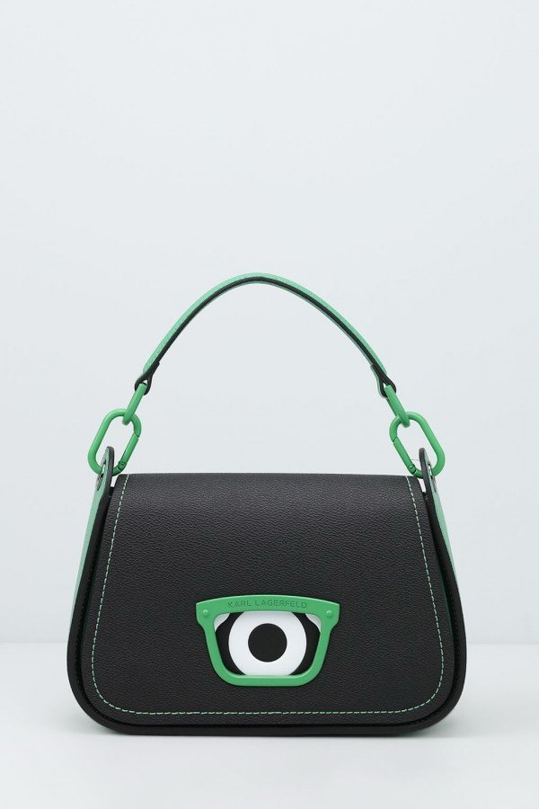 Karl Lagerfeld x Darcel Disappoints Print Crossbody Bag Black With OG Box & Dust Bag (KB032 BLACK)(LB)