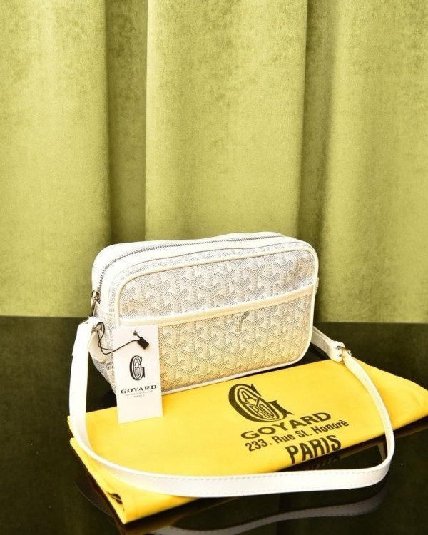 Goyard Paris Cap-Vert PM Unisex Sling Bag With Dust Bag (GY White) (LB)