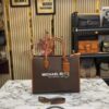 Michael_Kors Mirella Tote Bag With Dust Bag Including Card 22320 Coffee Brown