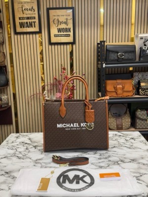 Michael_Kors Mirella Tote Bag With Dust Bag Including Card 22320 Coffee Brown