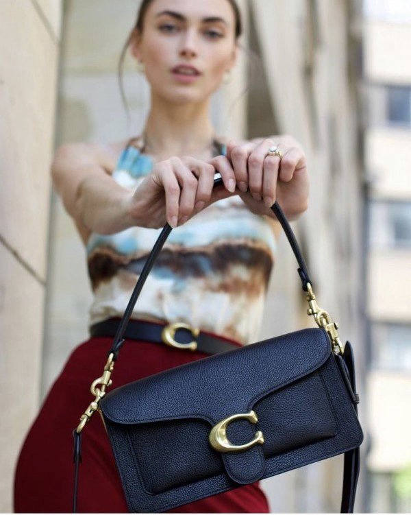 Coach Tabby 26 Shoulder Bag_With OG Box & Dust Bag (Black-243)(BSB)