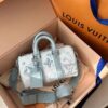 Louis Vuitton LV M22527 Keepall Bandouliere 25 Monogram Travel Speedy With OG Box & Dust Bag (Blue - 648)(BSB)