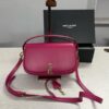 YSL Saint Laurent Voltaire Leather Shoulder Bag With OG Box & Dust Bag (Y168 Plum)