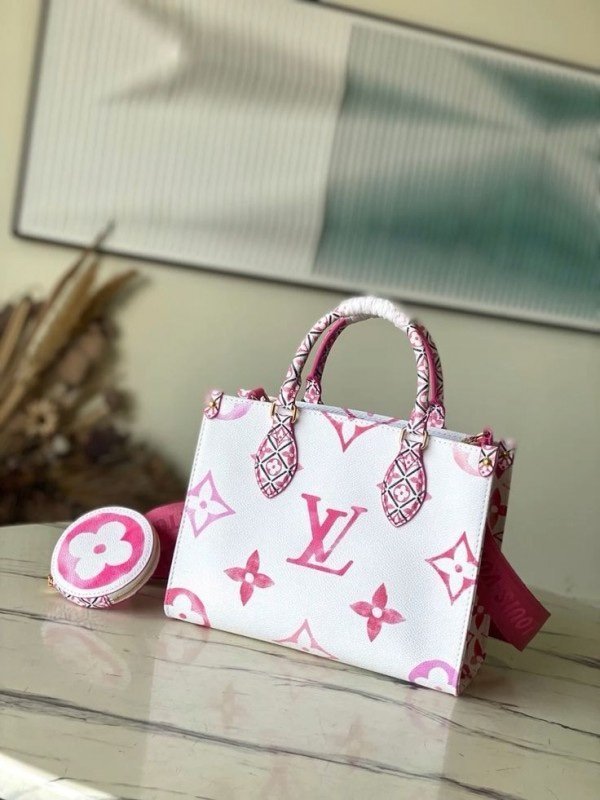 Louis_Vuitton_LV M22976 On The Go Pochette With OG Double Box & Dust Bag - Coin Pouch (White Pink - 621)