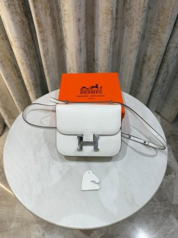 Hermes Constance Slim Epsom Vert With OG Box & Dust Bag (KG-19_White)(LB)