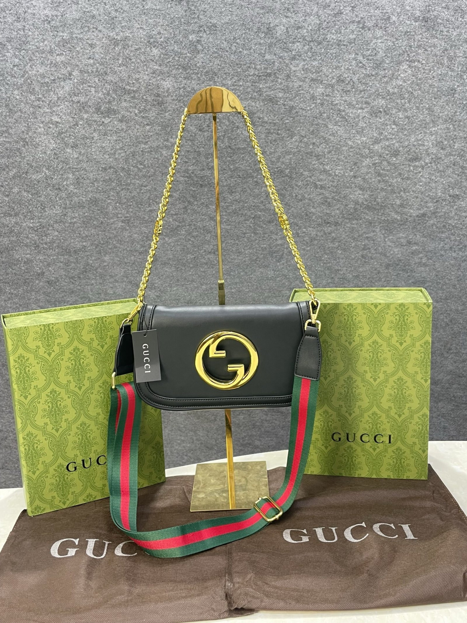 GuccI Blondie hand bag With folding box 283(BR)