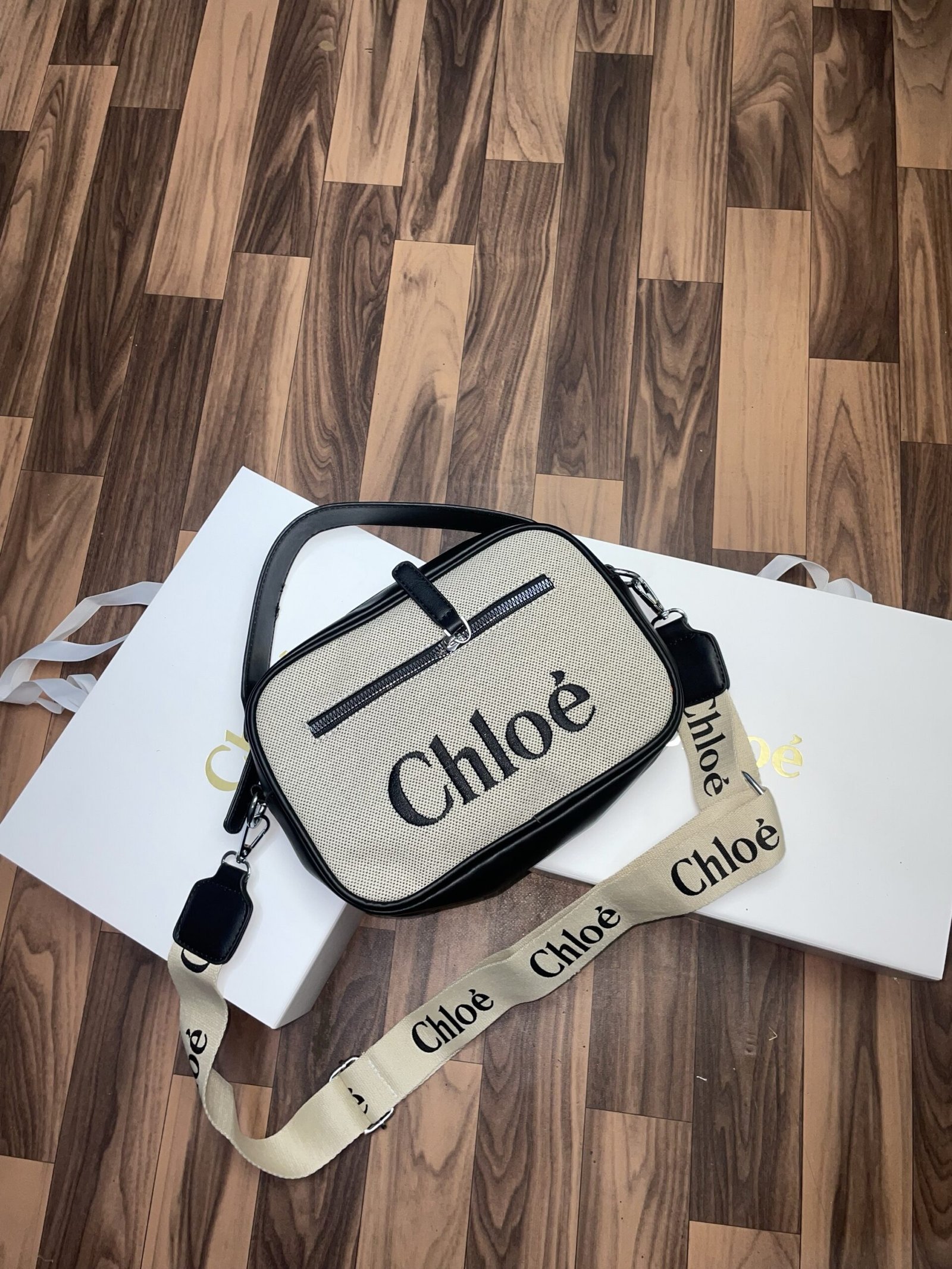 CHLO Chloe Woody Belt Bag with folding box 265(BR)