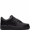 Nike Airforce 1 Pure Leather Triple Black for her