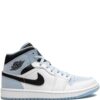 jordan retro 1 mid WHITE ICE BLUE
