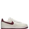 air force 1 07 low white dark red x supreme x the north face