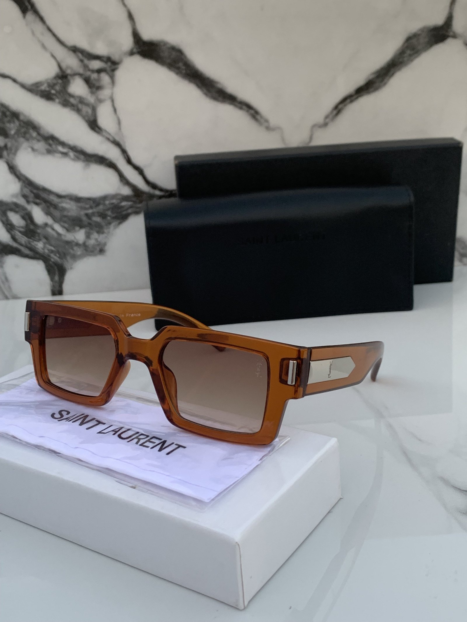 Branded YSNT Brown Sunglasses (With Original Kit)