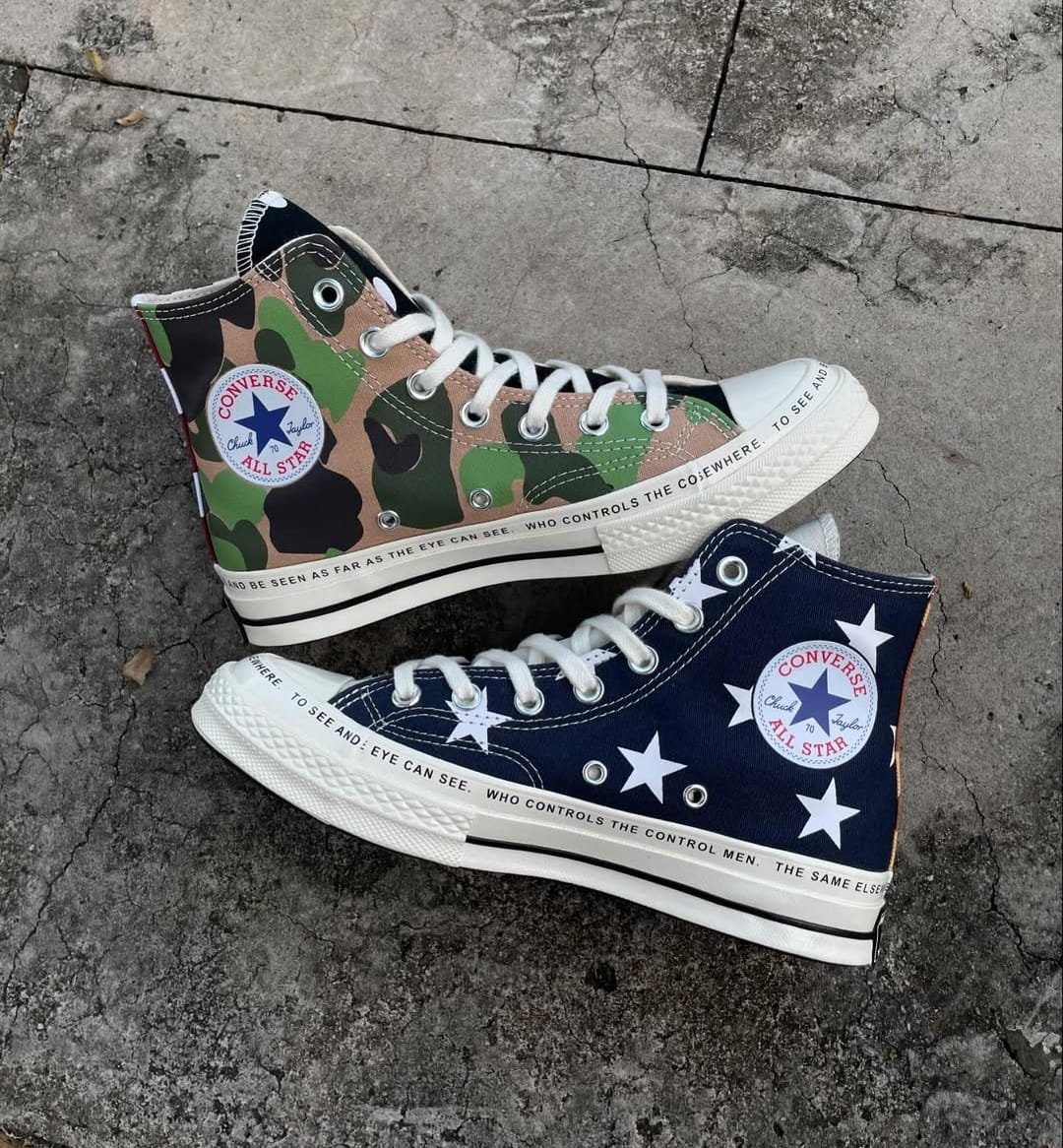 CNVRS CHUCK TYLOR 70 HIGH BRAIN DEAD SPLIT EDITION – CAMO STARS [MULTI] 2508025