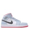 Jordan Retro 1 mid HALF BLUE POLKA DOT SWOOSH GS