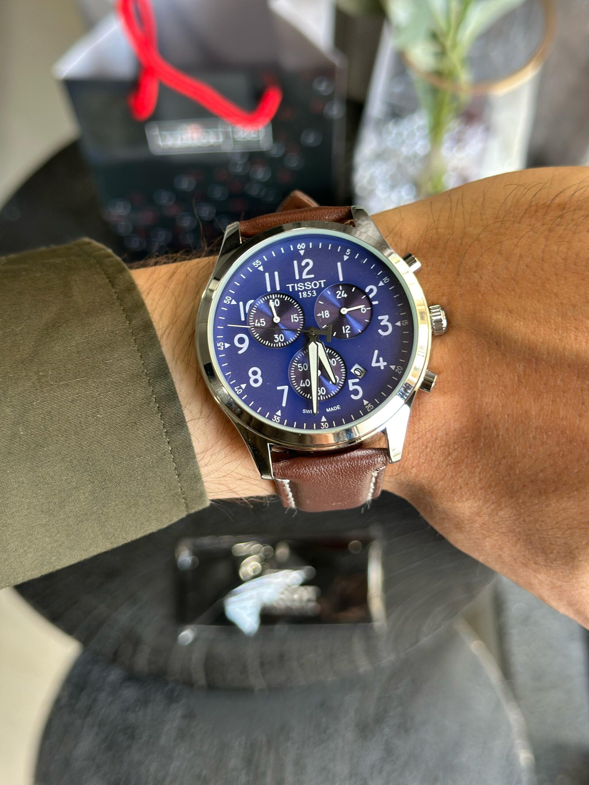 TST XL CHRONO VINATGE QUARTZ [BLUE / SILVER / BROWN] 0209025