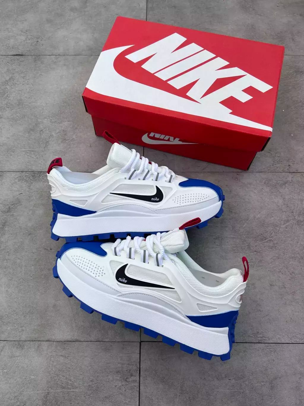 NK BAILLELI PLATFORM SNEAKER [WHITE / BLUE / BLACK / RED] 0909025