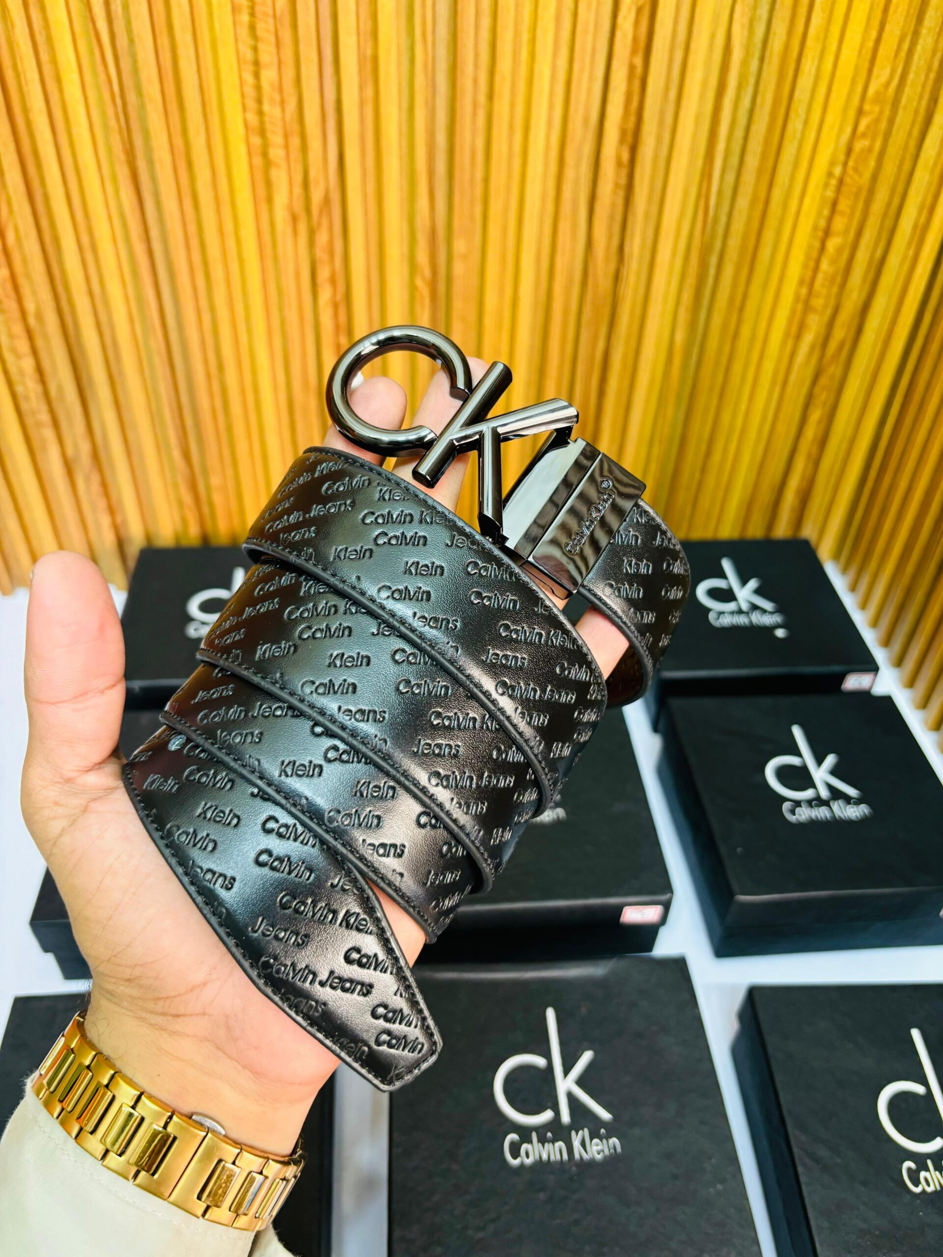 CK PREMIUM QUALITY REVERSIBLE BELT [BLACK] 1609025