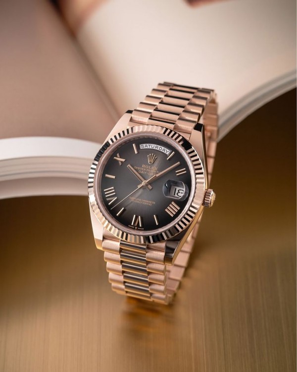 RLX DAY DATE [BLACK / ROSE GOLD] 0310025