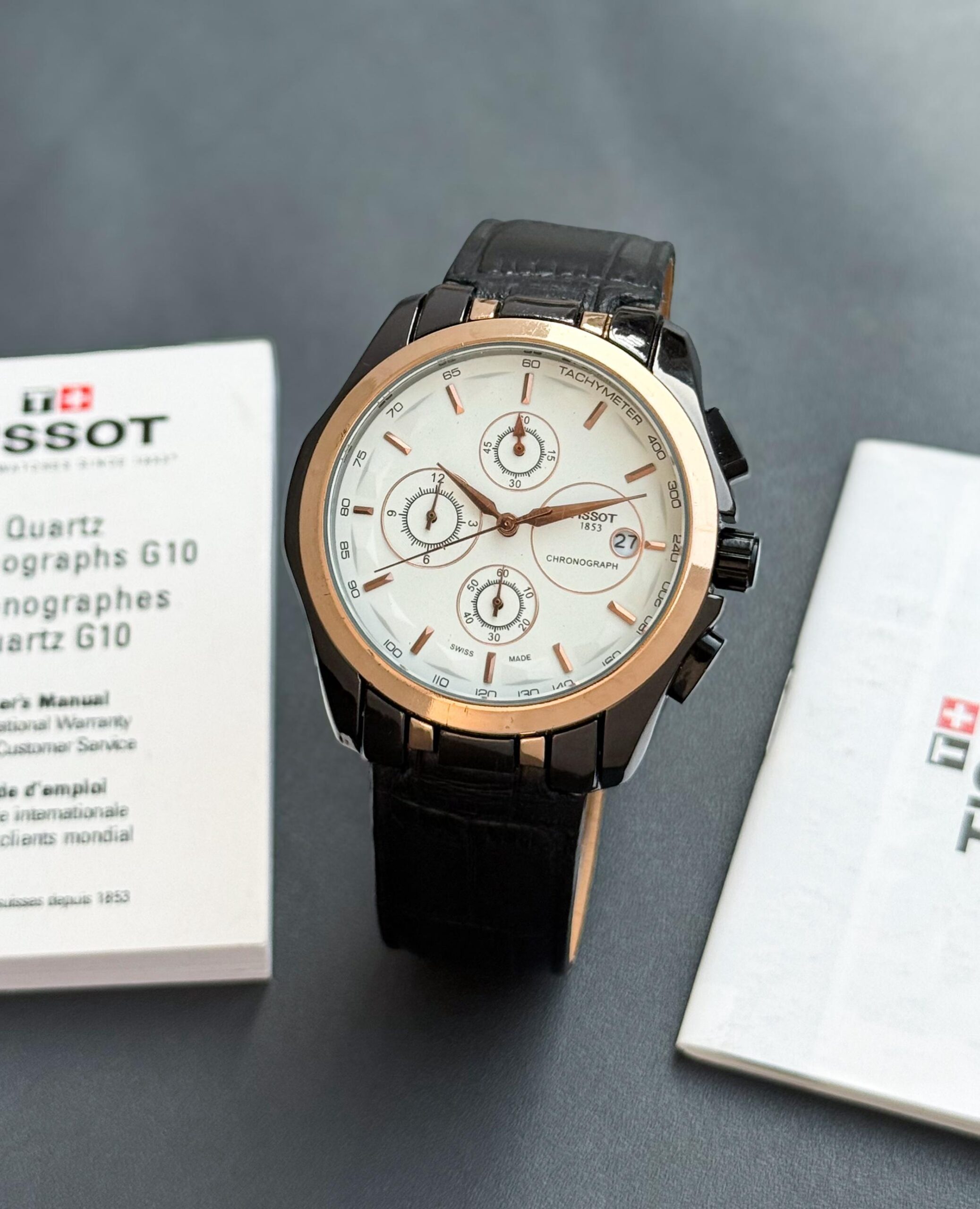 TST 1853 CHRONOGRAPH [WHITE / ROSE GOLD / BLACK] 2810025