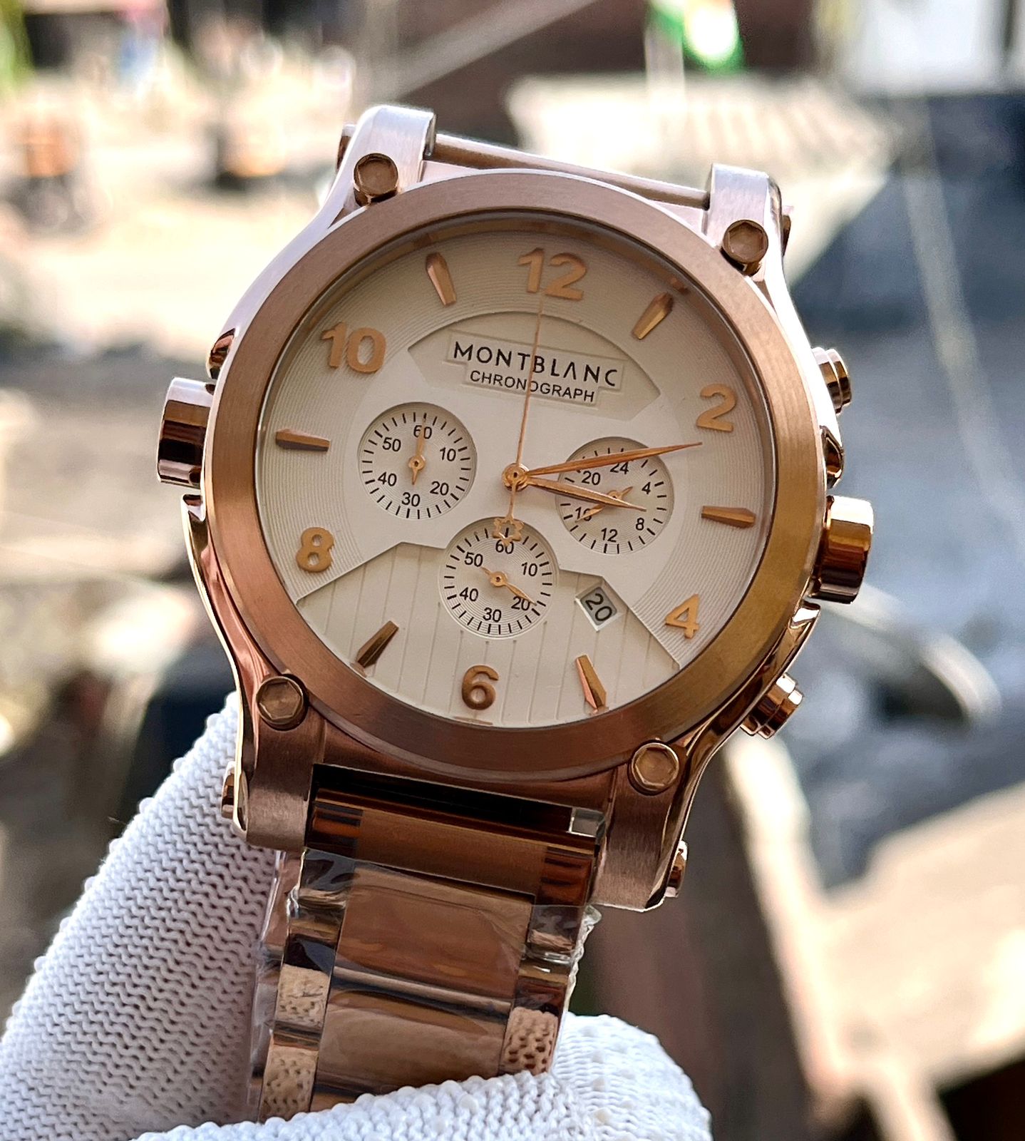 MNT BLNC CHRONOGRAPH [WHITE / ROSE GOLD] 2810025