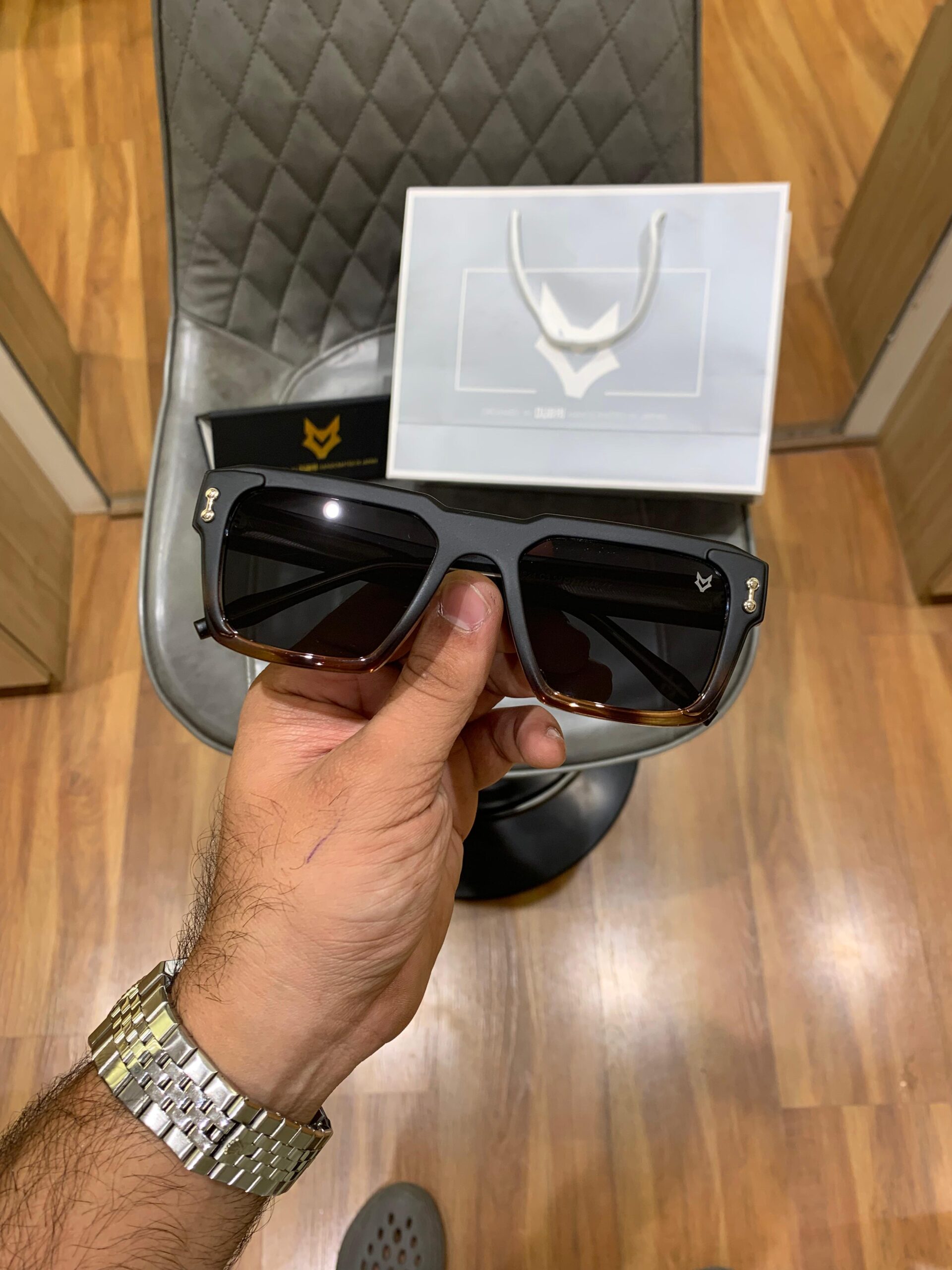 MRO 9824 SUNGLASSES [BLACK / TIGER PRINT] 3010025