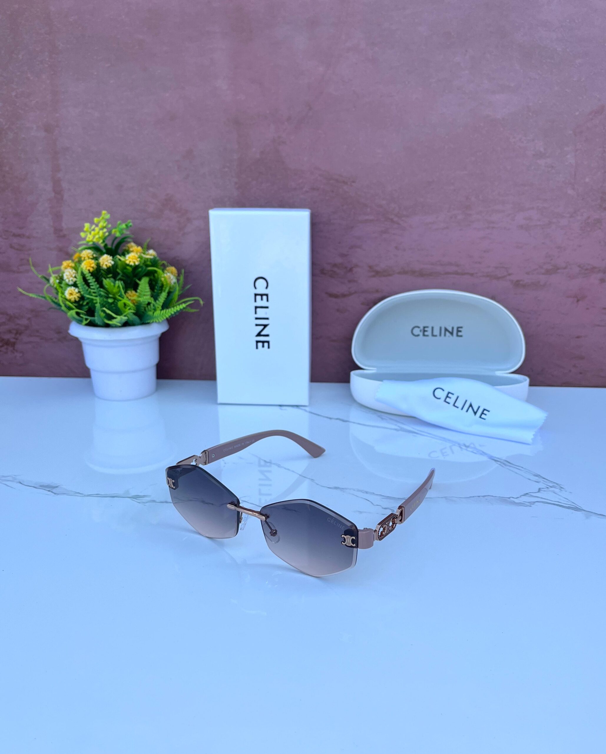 CLN 9158 SUNGLASSES [BLACK / COPPER / PINK] 1111025