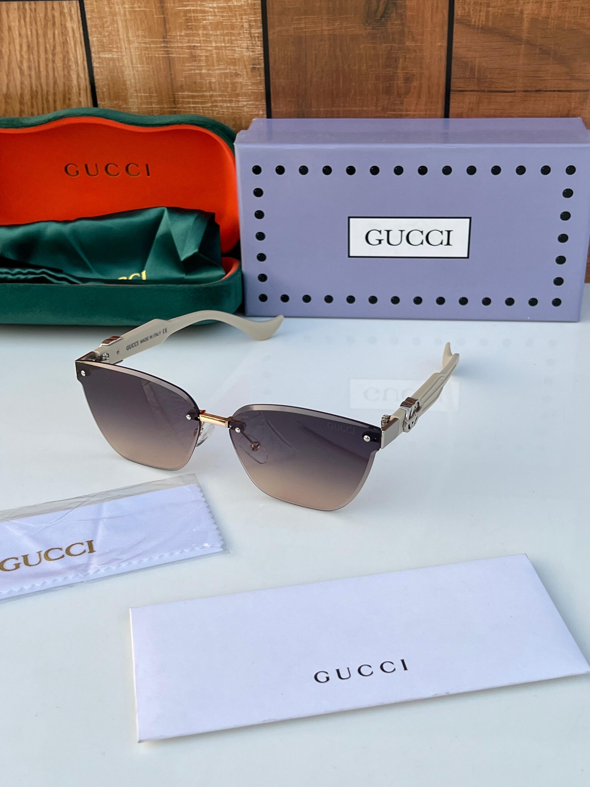 GC 58102 SUNGLASSES [BROWN / BEIGE / GOLDEN] 1111025