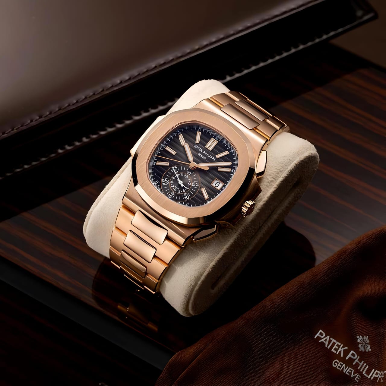 PTK PHLP GENEVE NAUTILUS 5980 [BLACK / ROSE GOLD] 1811025