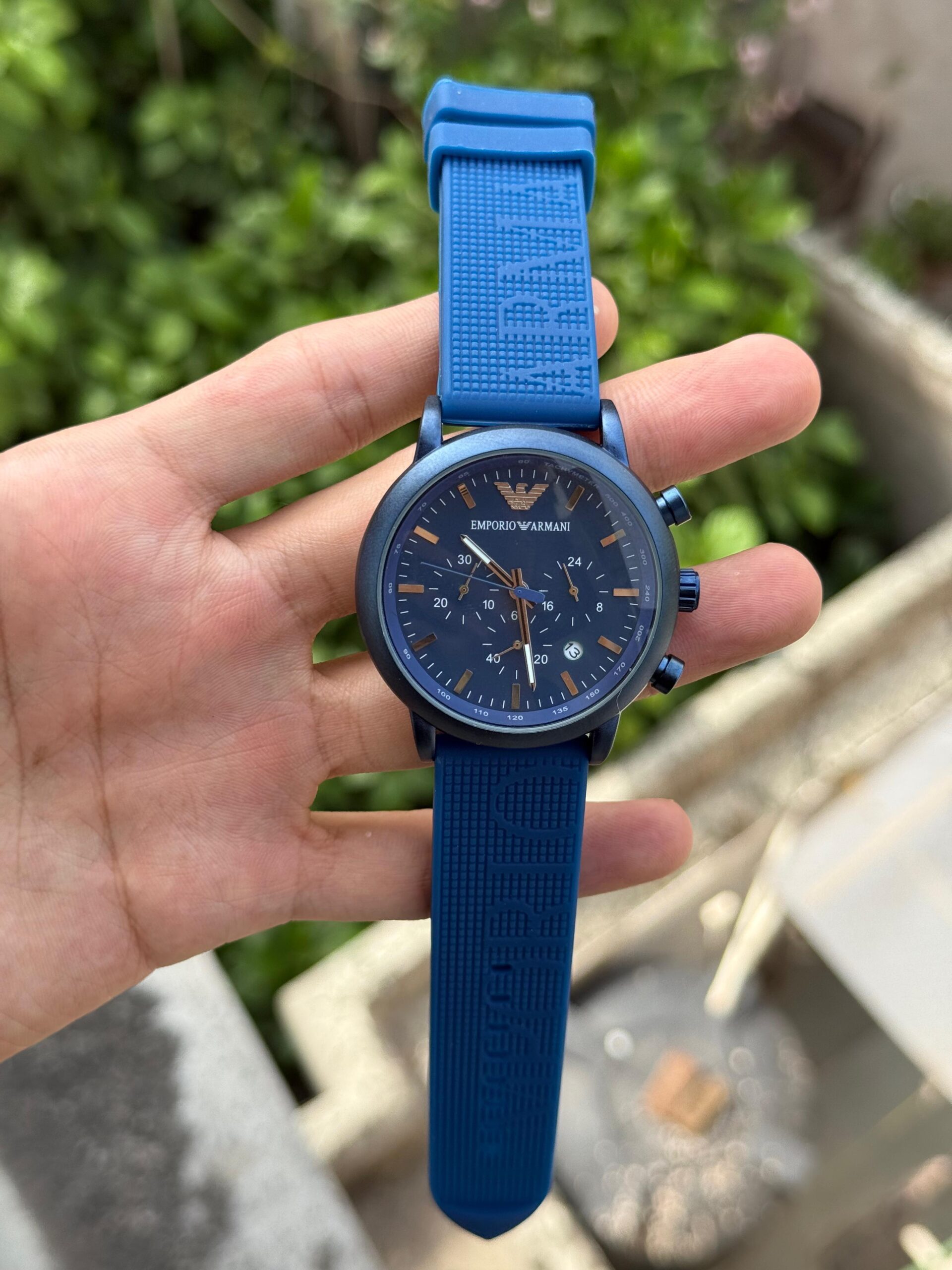 EMP ARMN CHRONOGRAPH [BLUE / ROSE GOLD] 0411025