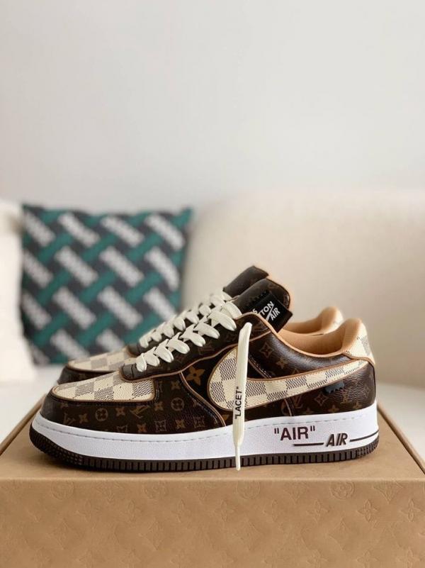 NK AIR FORCE 1 LOW LVN VIRGIL ABLOH [BROWN / BEIGE / WHITE] 1912025
