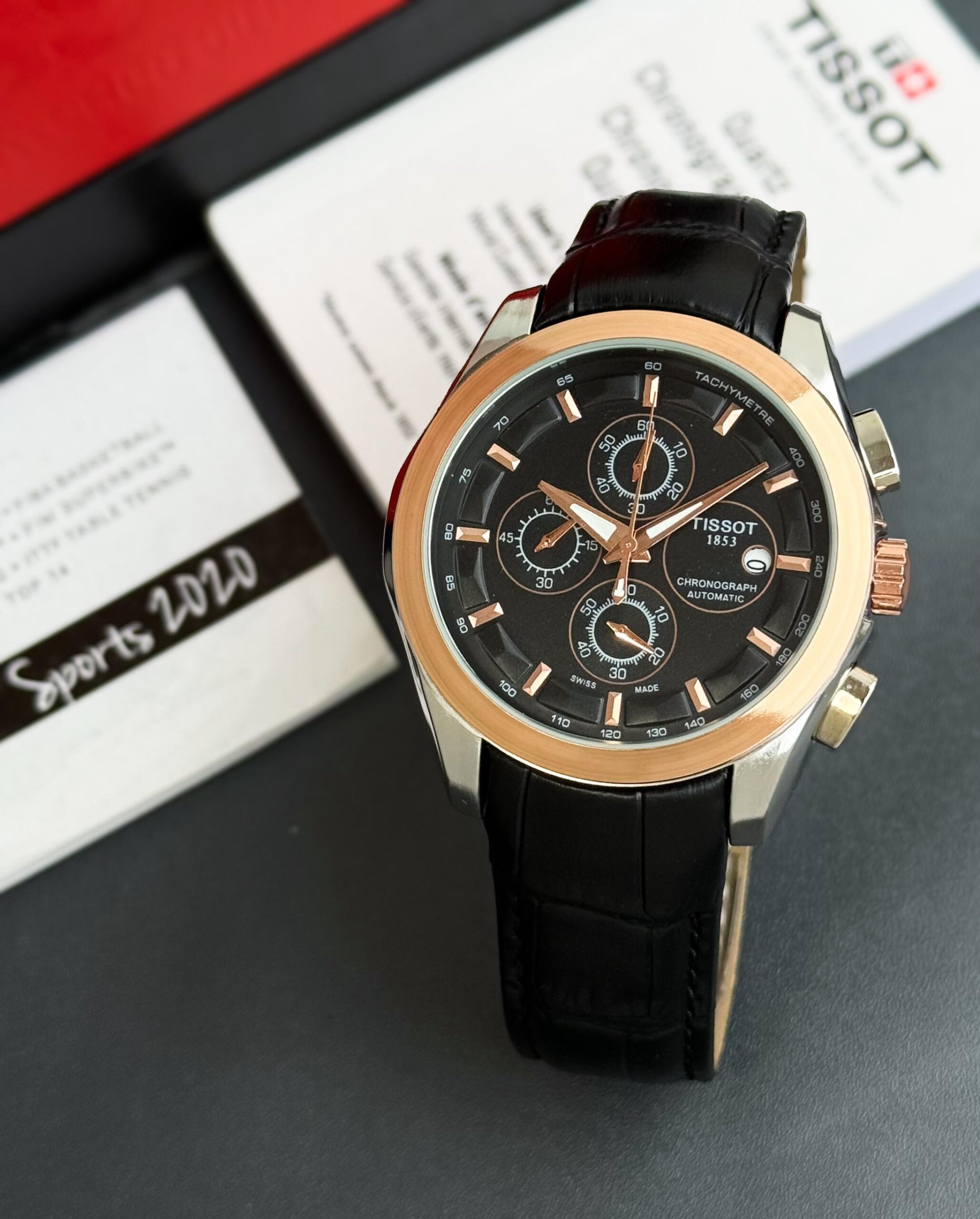 TST 1853 CHRONOGRAPH AUTOMATIC [BLACK / ROSE GOLD / SILVER] 2412025