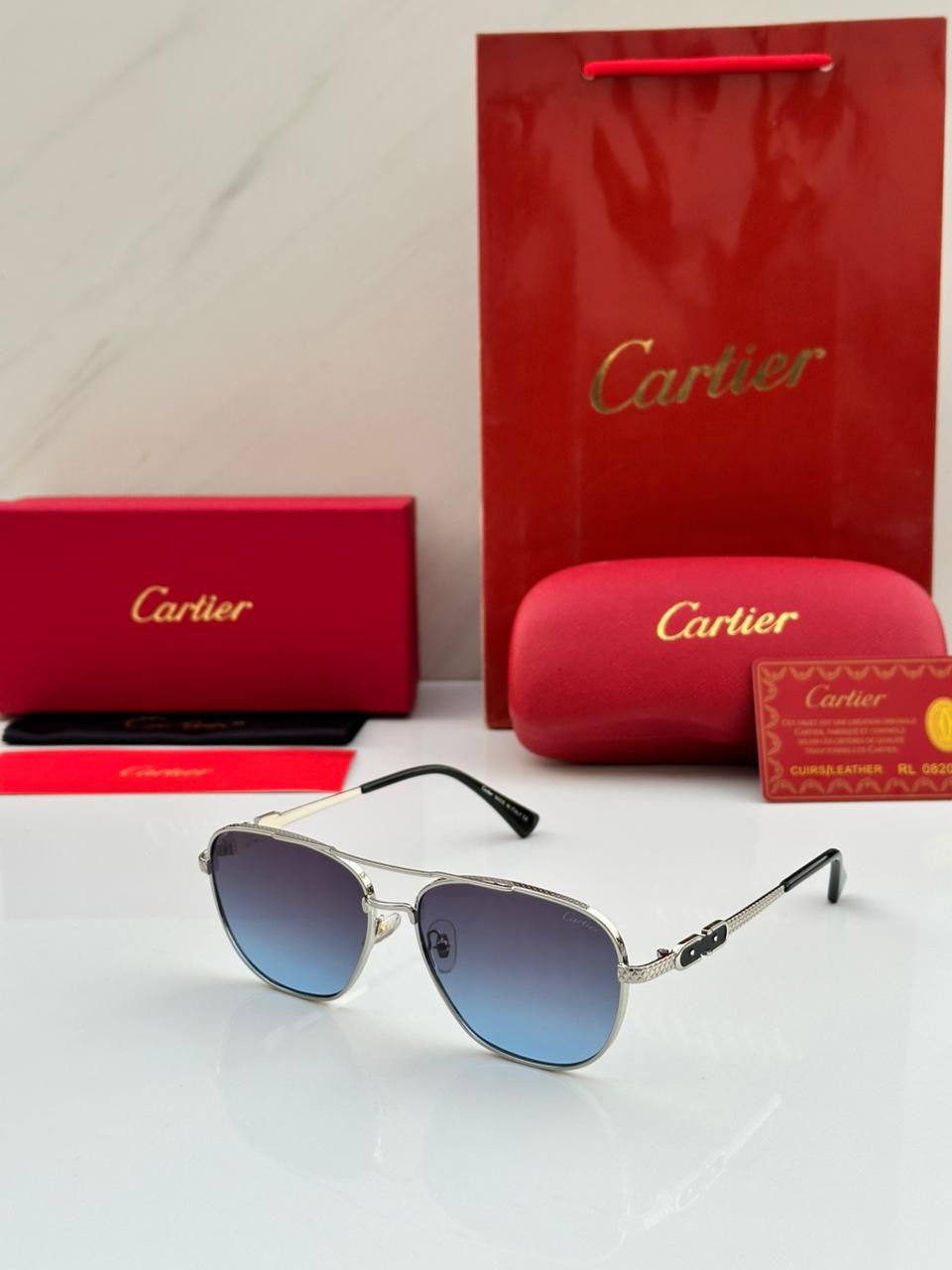 CRTR SUNGLASSES [BLUE GRADIENT / SILVER] 1212025
