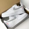 NK AIR FORCE 1 LOW DOUBLE SWOOSH [WHITE / GREY / ORANGE] 2712025