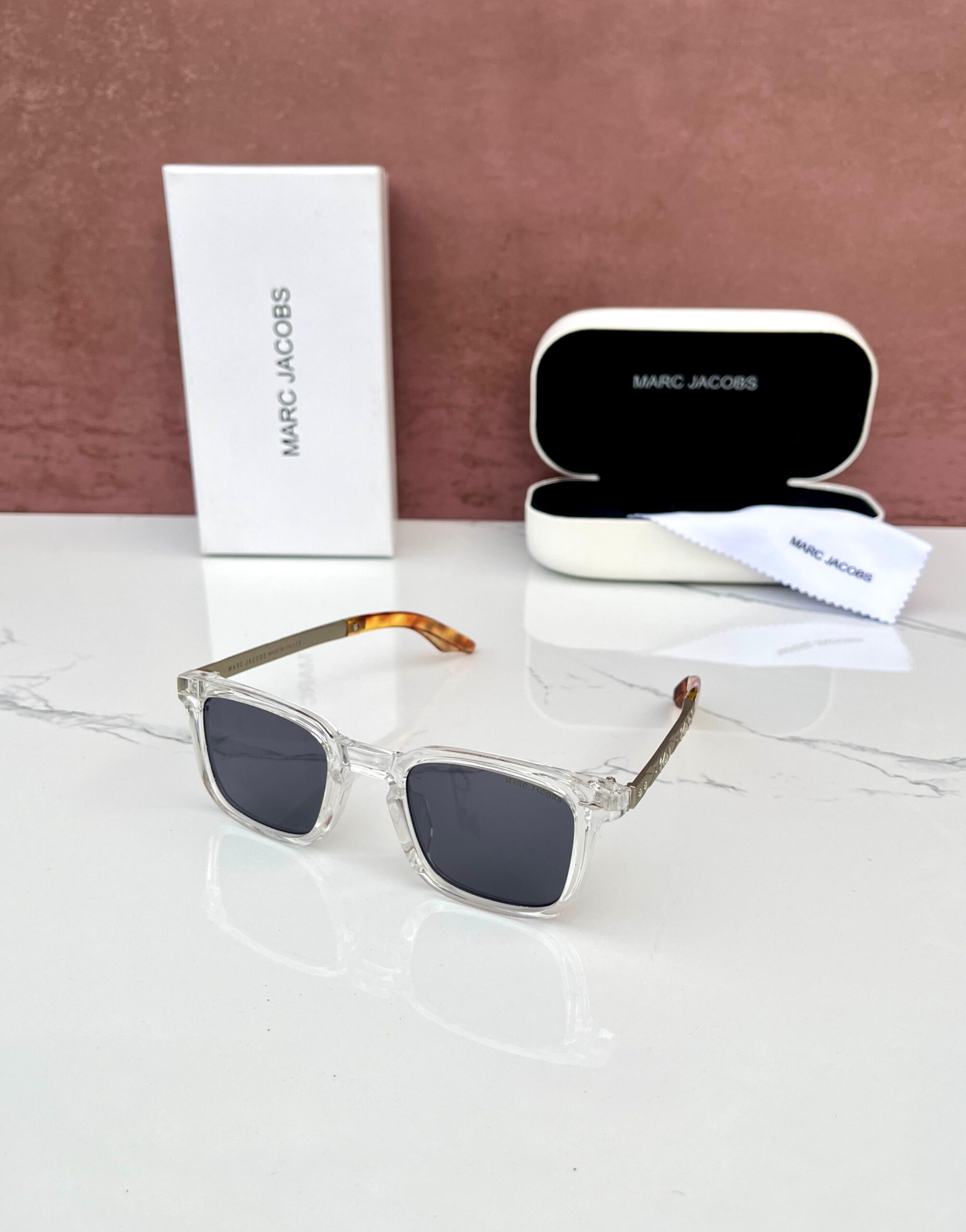 MC JCB 98168 SUNGLASSES [BLACK / WHITE / BROWN TRANSPARENT] 2612025