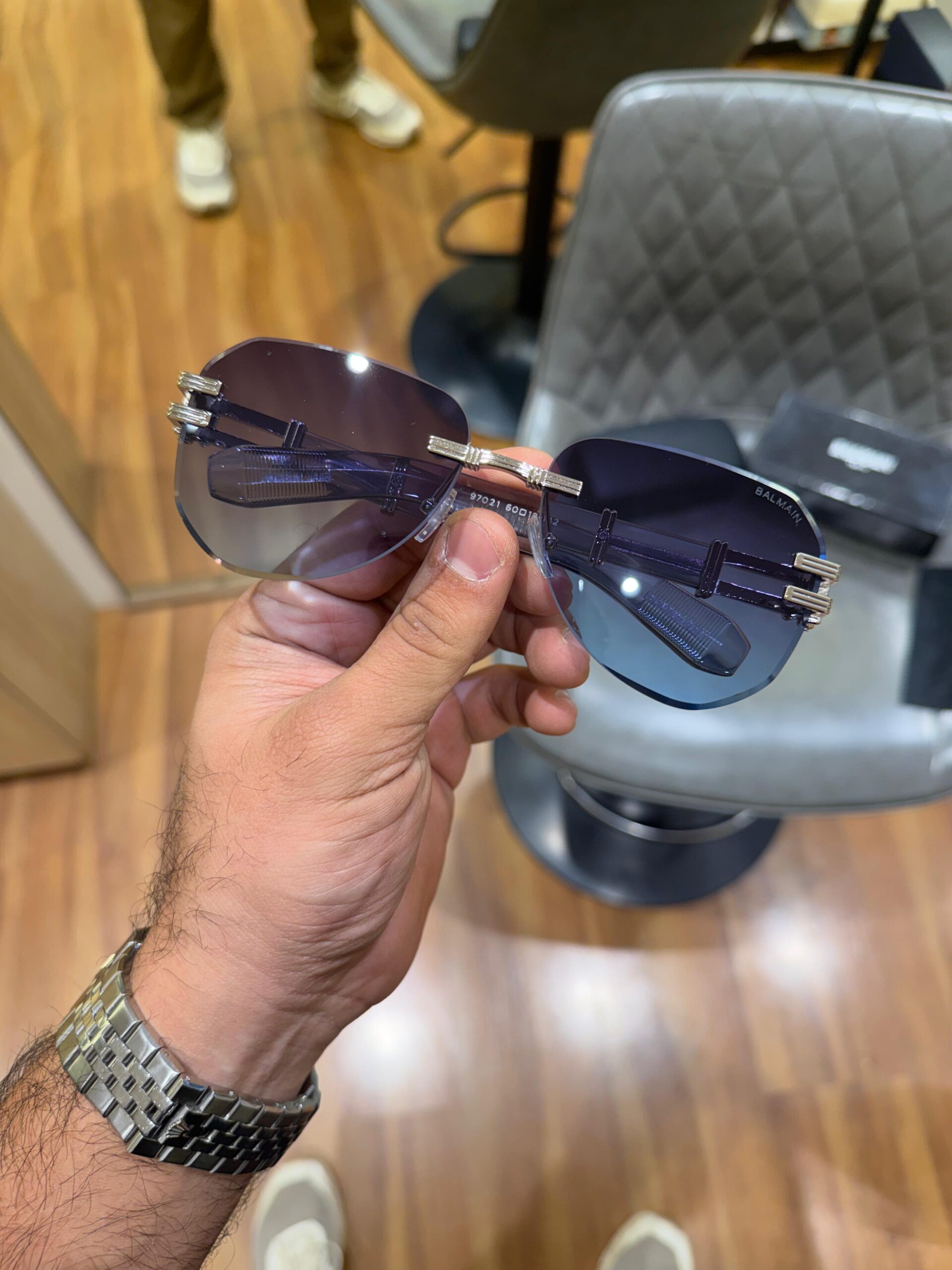 BLMN 97021 SUNGLASSES [SILVER / BLUE] 2212025