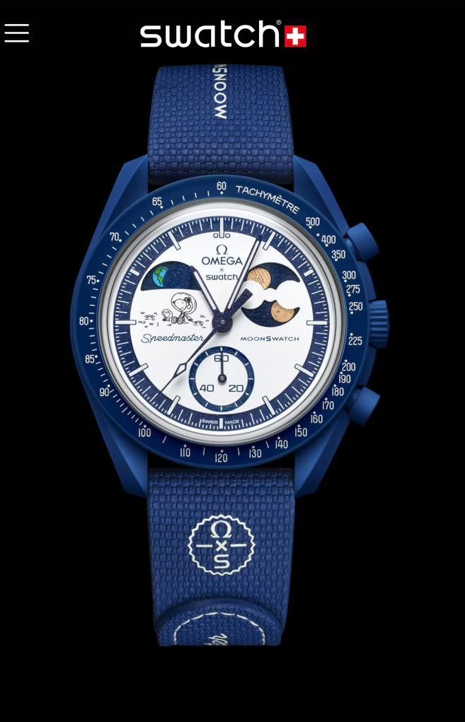 OMG SPEEDMASTER MOON [WHITE / BLUE] 2412025