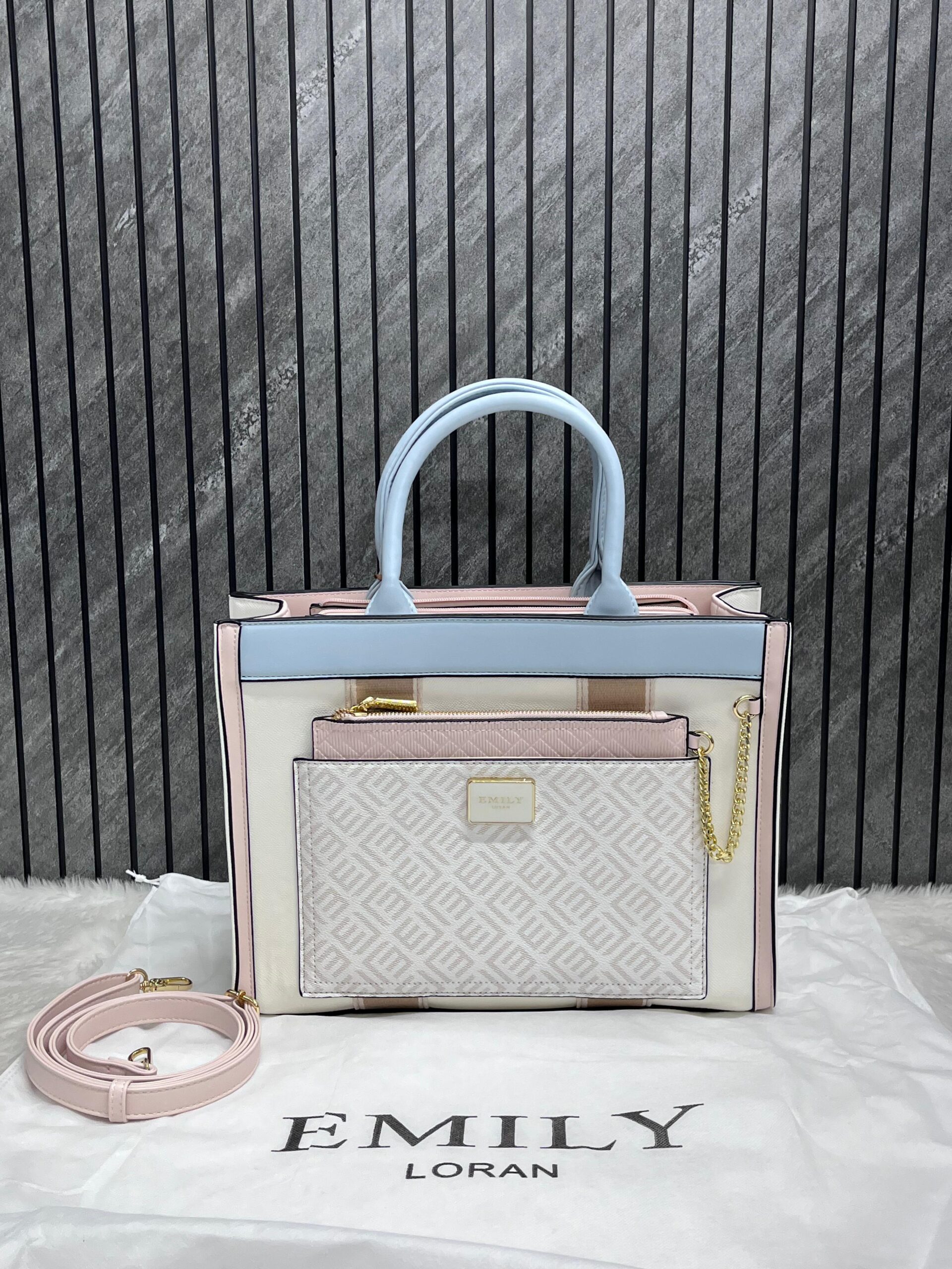 EML LRN LARGE FRONT POCKET SATCHEL BAG [3 COLORS] 1901026