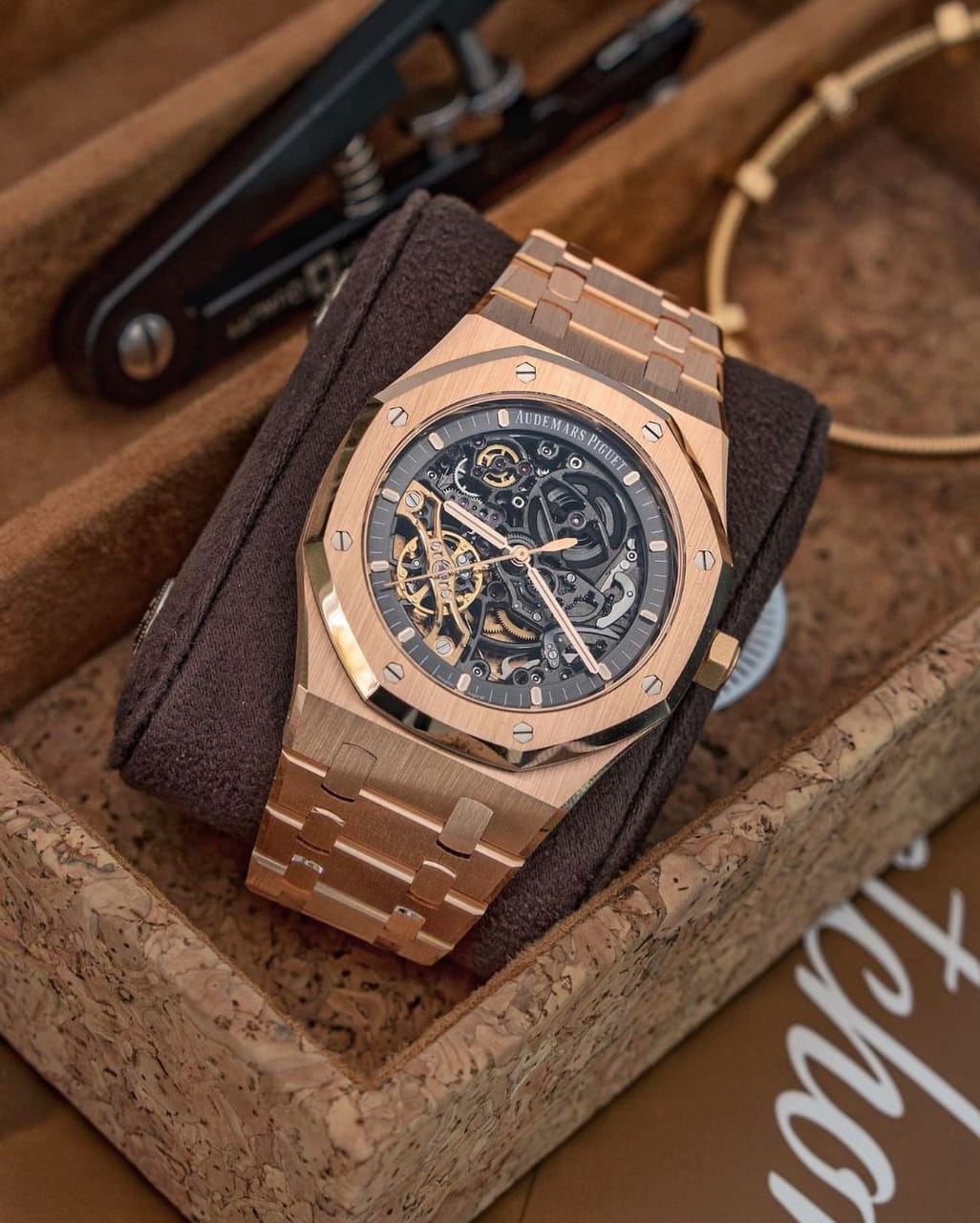 ADM PT ROYAL OAK [BLACK / ROSE GOLD] 2201026