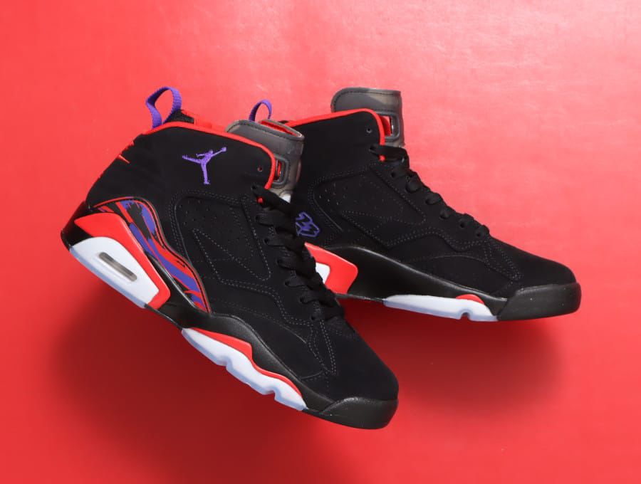 NK AIR JORDA_N RETRO 6 JUMPMAN MVP RAPTORS [BLACK / RED / PURPLE] 0701026