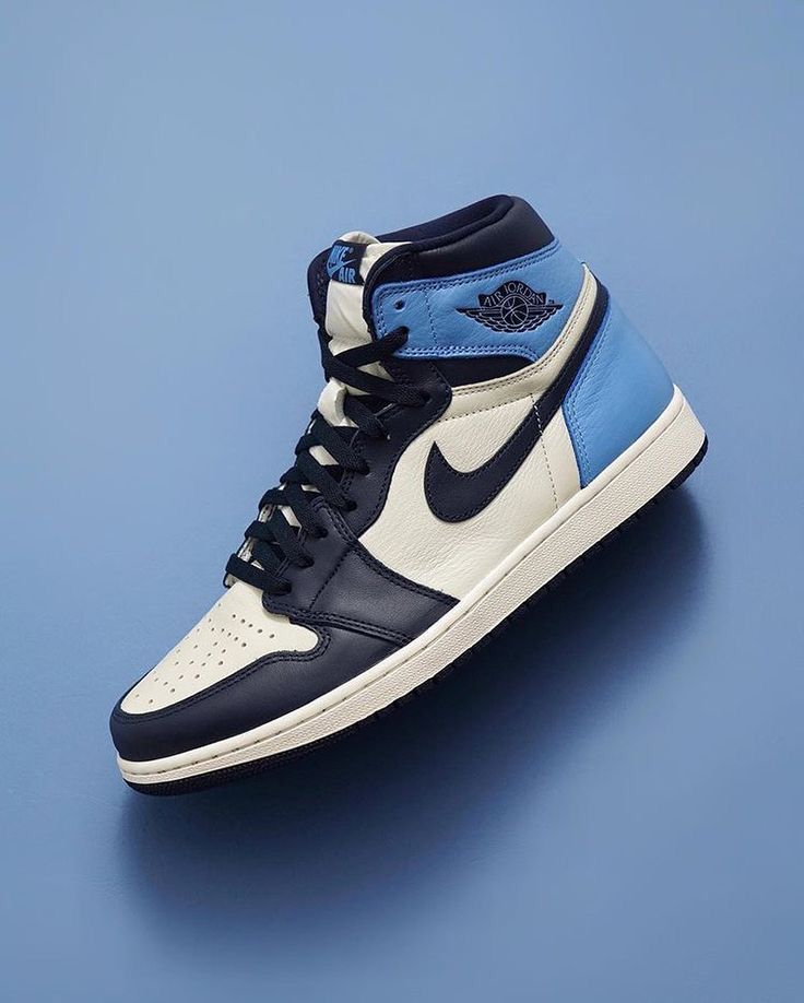 NK AIR JORDA_N RETRO 1 HIGH OBSIDIAN BLUE [WHITE / BLUE / SKY BLUE] 3001026
