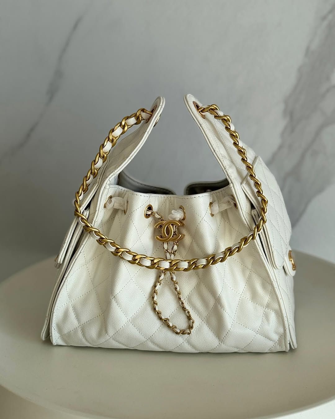 CNL 25 SMALL SHOULDER BAG [WHITE /GOLDEN] 1901026