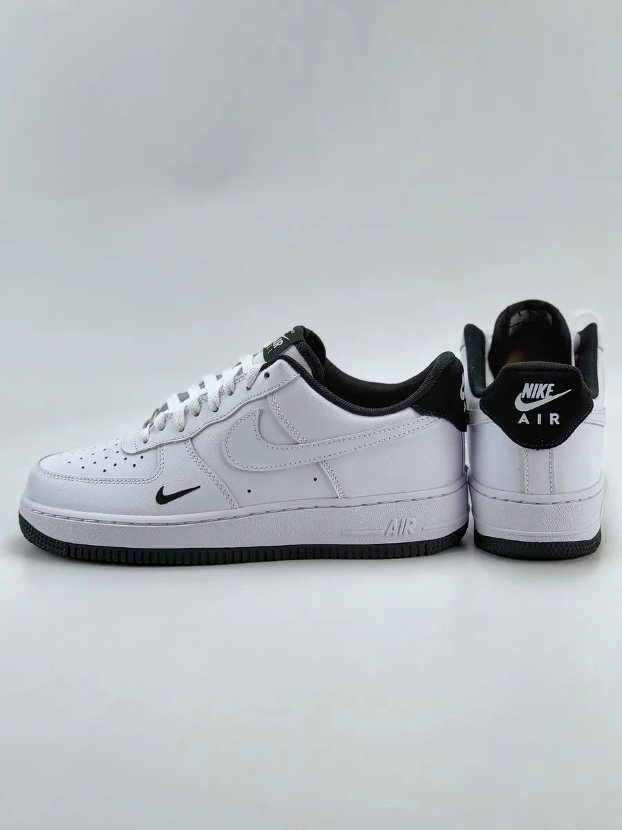 NK AIR FORCE 1 LOW MINI SWOOSH [WHITE/ BLACK] 0701026