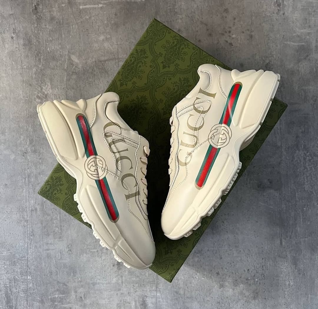 GC RHYTHON SNEAKERS [CREAM / GREEN / RED] 1601026