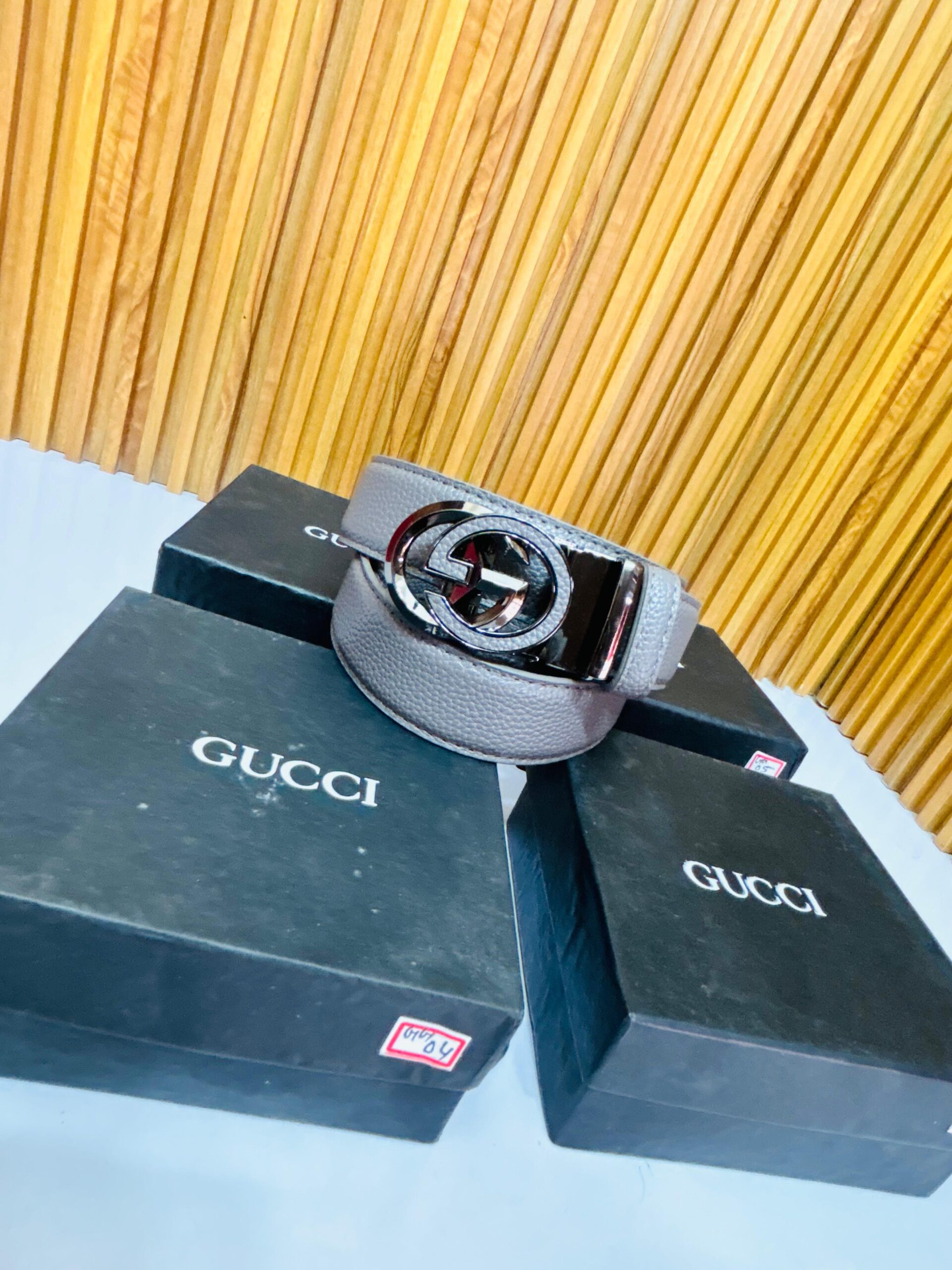 GC PREMIUM QUALITY AUTOMATIC LOCK BELT [GREY / BLACK] 2201026