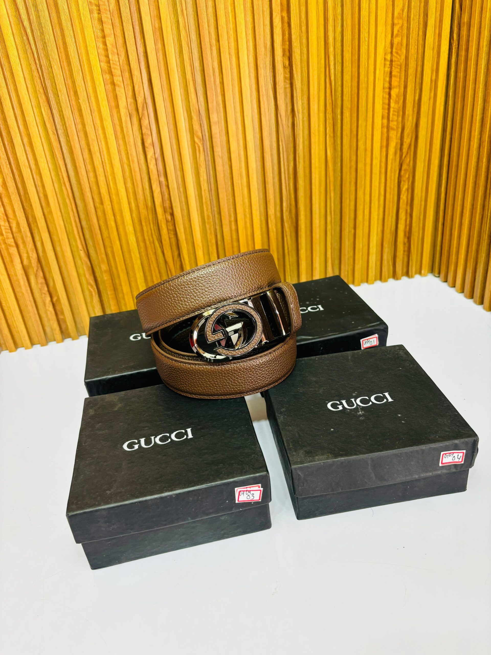 GC PREMIUM QUALITY AUTOMATIC LOCK BELT [BROWN / BLACK] 2201026