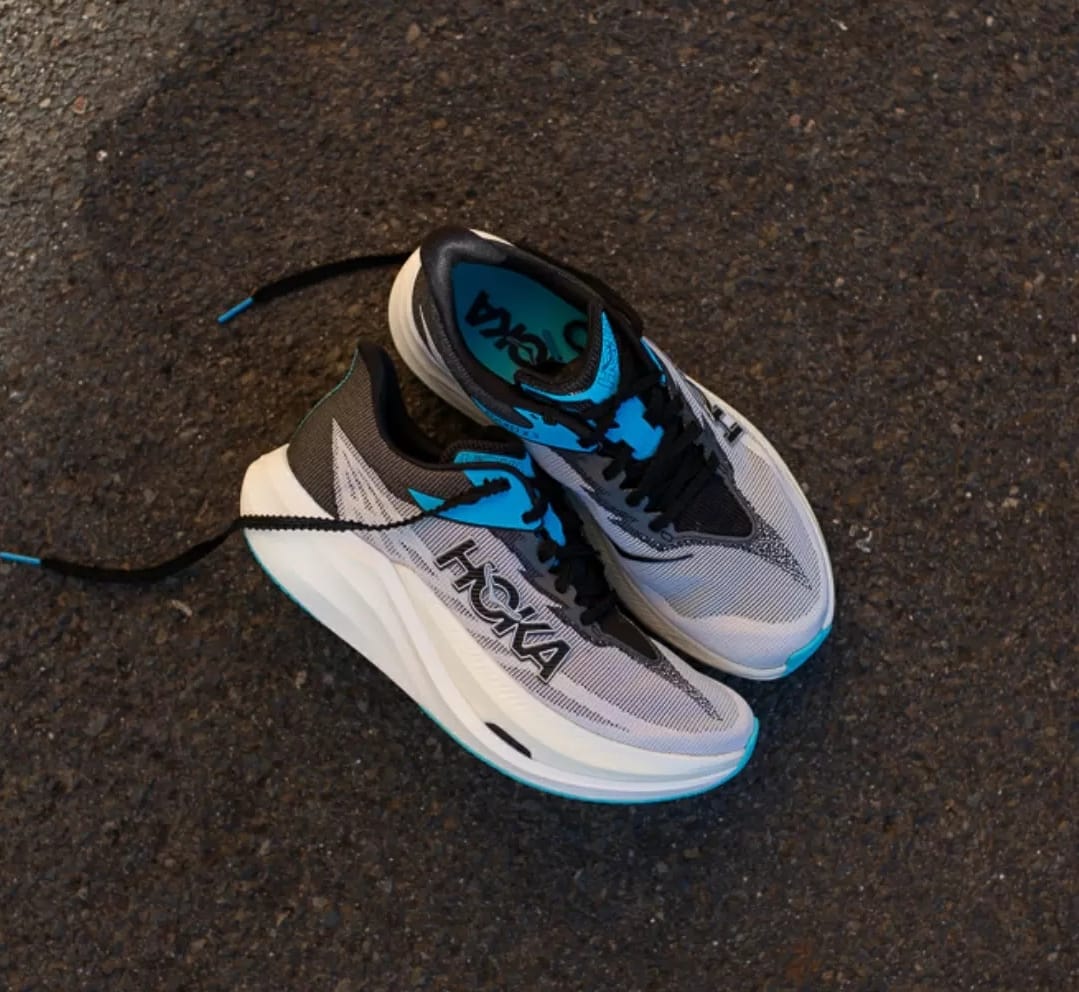 HKA ROCKET X3 RNNING SHOES [WHITE / BLACK / SKY BLUE] 1702026