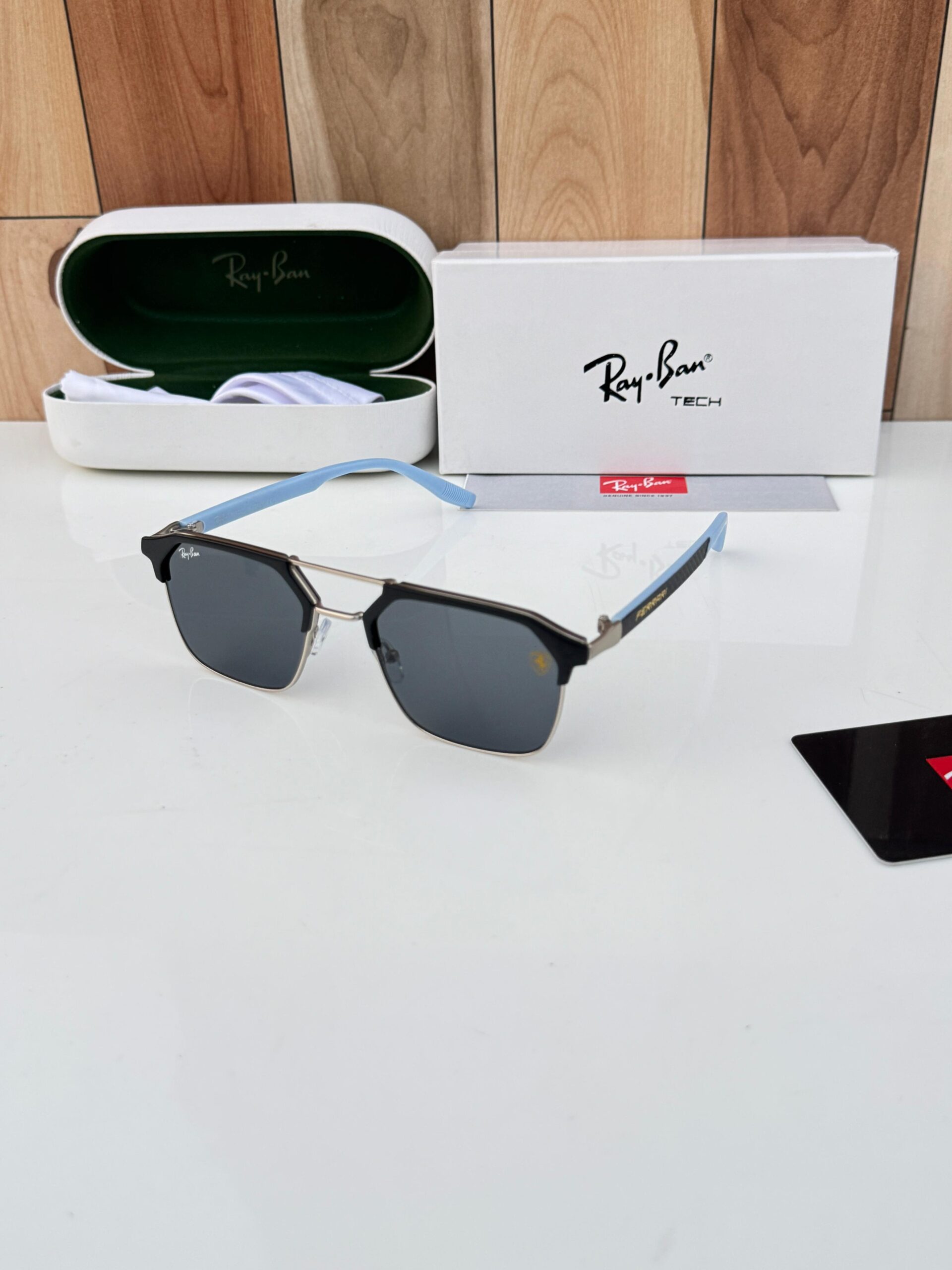 RB FRR 04 SUNGLASSES [BLACK / SILVER / BLUE] 2402026