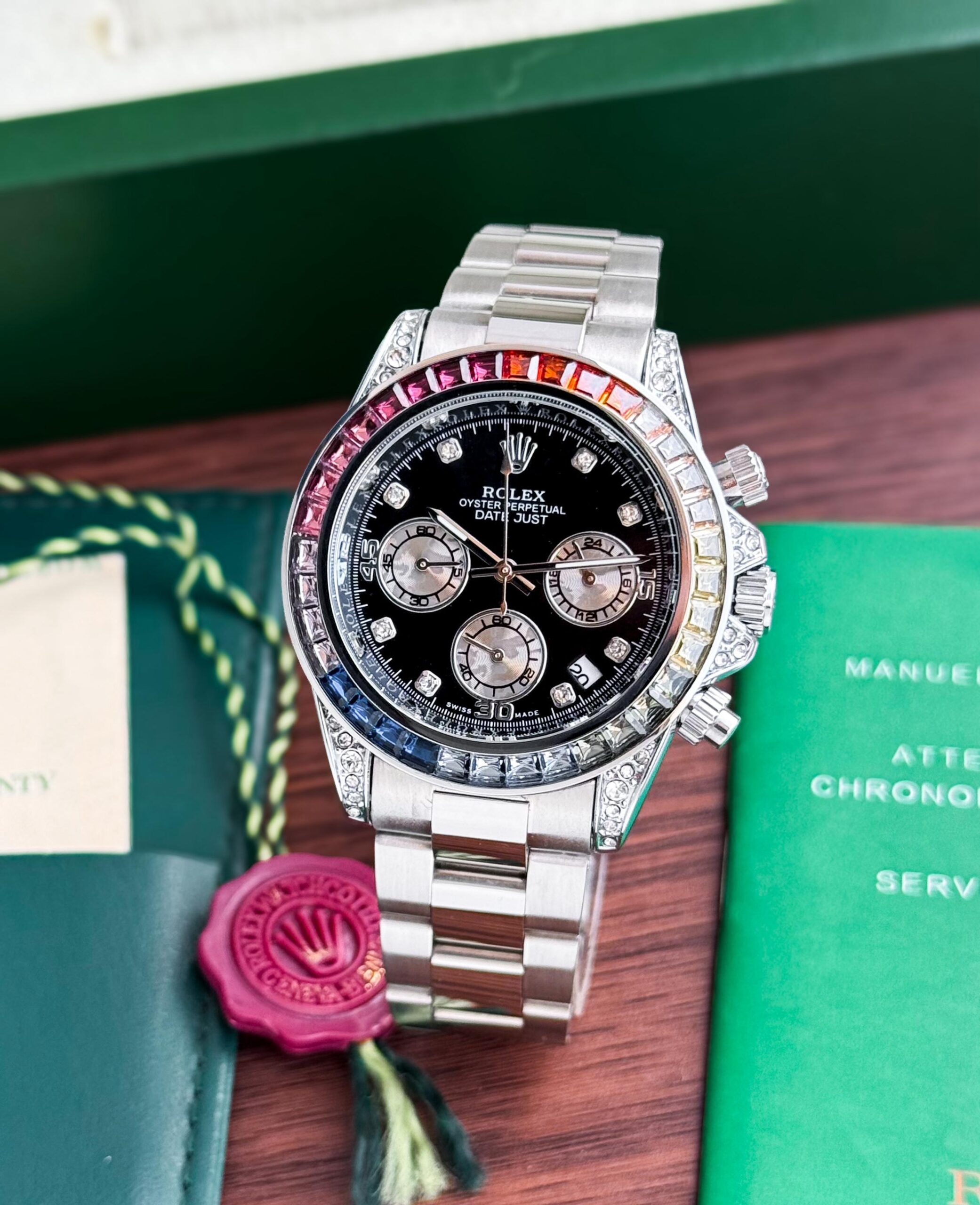 RLX DATEJUST [BLACK / RAINBOW /  SILVER] 2702026